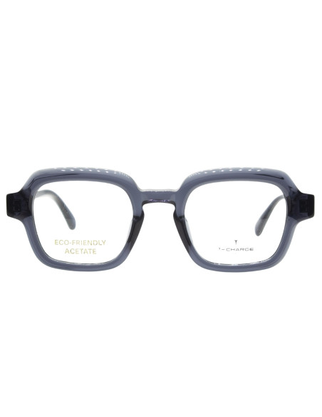 OCCHIALE DA VISTA UNISEX ACETATO BLU TRASPARENTE T-CHARGE
