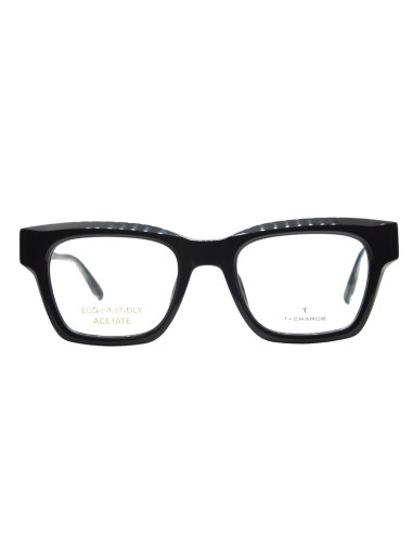 OCCHIALE DA VISTA UNISEX ACETATO NERO T-CHARGE