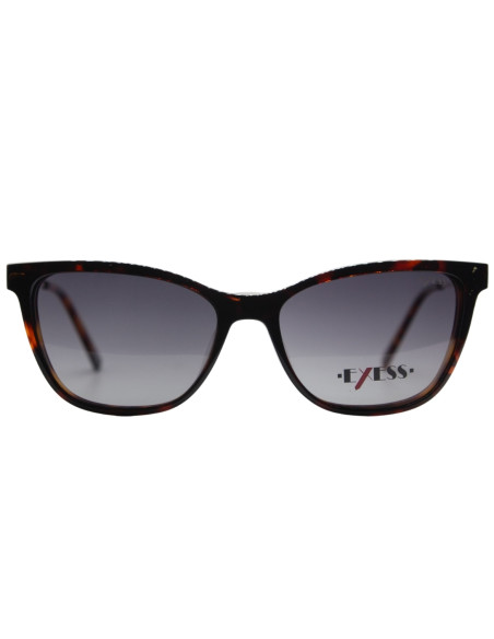 OCCHIALE DA VISTA DONNA ACETATO/METALLO AVANA DORATA CLIP-ON EXESS