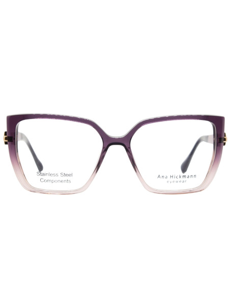OCCHIALE DA VISTA DONNA ACETATO UP:TRASPARENT PURPLE /DOWN: TRASPARENT LIGHT PINK/ INSIDE: TRASPARENT TEA RED ANA HICKMANN