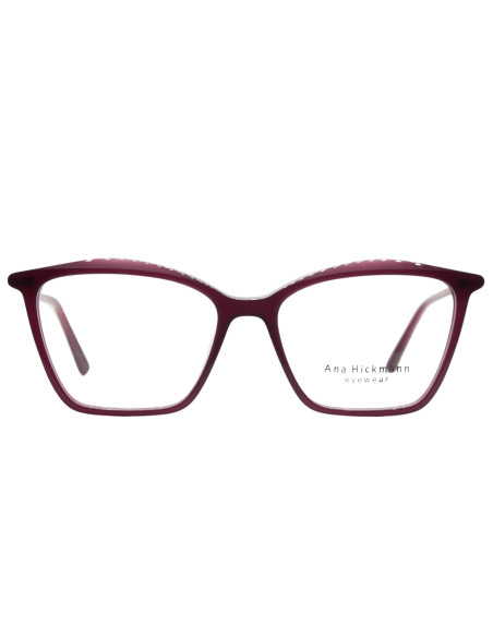 OCCHIALE DA VISTA DONNA ACETATO DARK PURPLE RED ANA HICKMANN