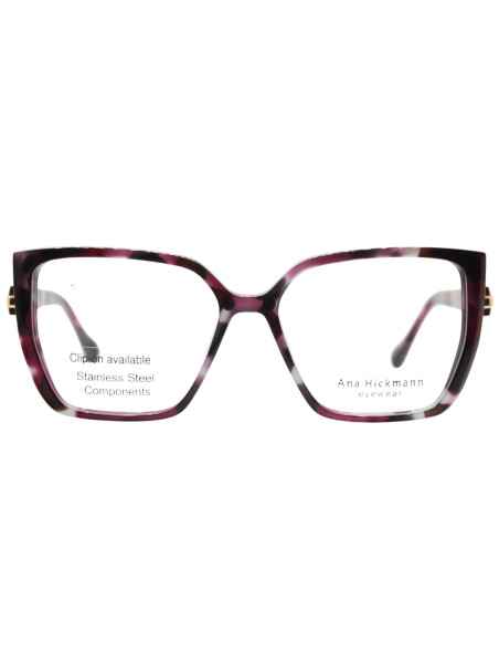 OCCHIALE OCCHIALE DA VISTA DONNA ACETATO TRASPARENT RED LIGHT BLUE HAVANA ANA HICKMANN