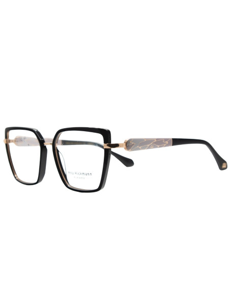 OCCHIALE DA VISTA DONNA ACETATO NERO ASTE DOUBLE FACE ANA HICKMANN