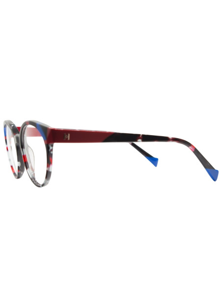 Occhiale da vista donna acetato Dark Brown Red Transparent Grey Transparent Red Havana /blue /redHickmann