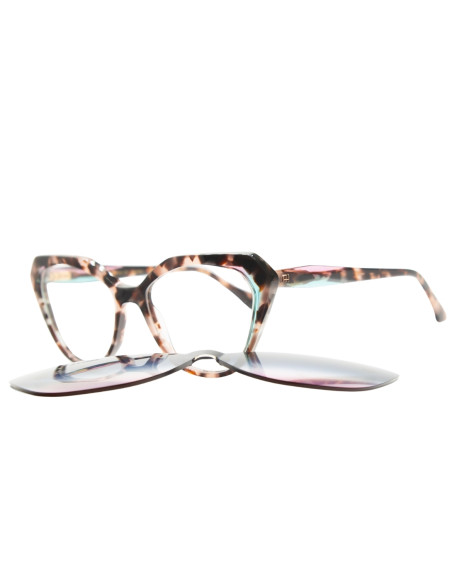 OCCHIALE DA VISTA DONNA ACETATO TEA PINK HAVANA/ TRASPARENT PURPLE/ TRASPARENT BLUE ANA HICKMANN