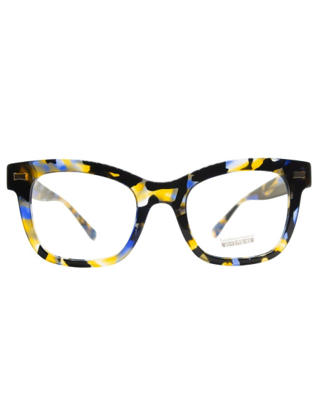 OCCHIALE DA VISTA DONNA ACETATO PANTOGRAFATO MULTICOLOR CLIP-ON LES PIECES UNIQUES