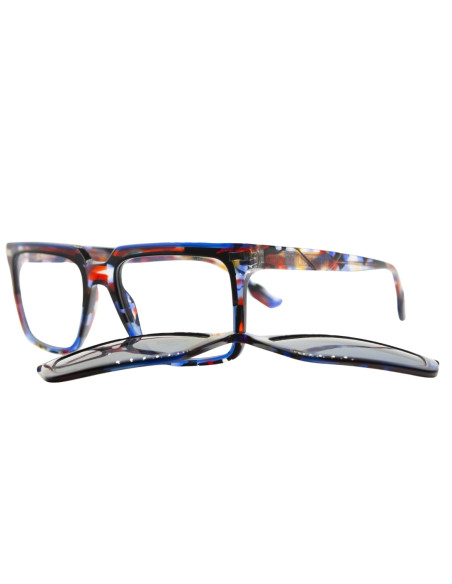 OCCHIALE DA VISTA UOMO ACETATO MULTICOLOR CLIP-ON LES PIECES UNIQUES
